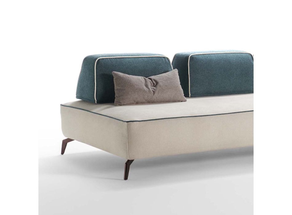 3 Seater Sofa in Removable Fabric Made in Italy - Mykonos Viadurini