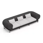 3-seater living room sofa in polyethylene of different colors - Orbis Viadurini