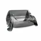 Modern design sofa in Jolly smoked plexiglass, made in Italy Viadurini