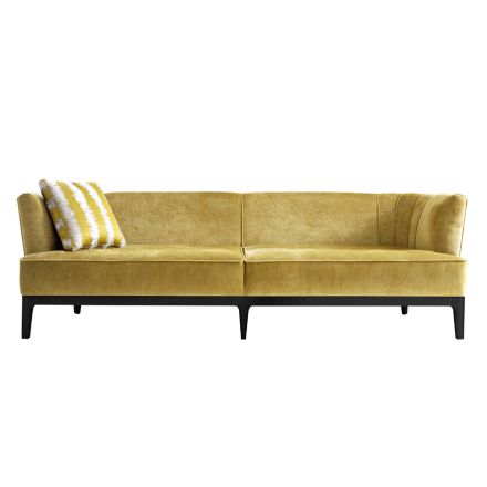 Design sofa upholstered in beech wood Grilli Kipling made Italy Viadurini