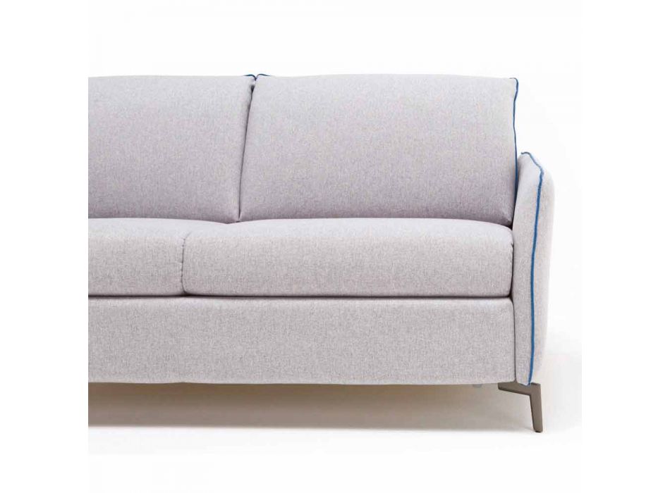 Modern design two-seater sofa L.145 cm eco-leather / Erica fabric