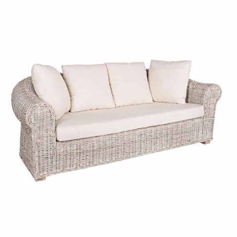 3 Seater Sofa For Outdoor In Rattan And, Indoor Outdoor Sofa Bed