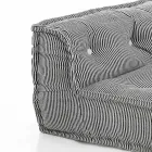 Padded Two-Seater Ethnic Sofa in Patchwork Fabric and Wood - Fiber Viadurini