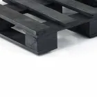 Padded Two-Seater Ethnic Sofa in Patchwork Fabric and Wood - Fiber Viadurini