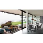 Padded Two-Seater Ethnic Sofa in Patchwork Fabric and Wood - Fiber Viadurini