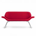 Moden design waiting sofa in faux leather made in Italy Cesare