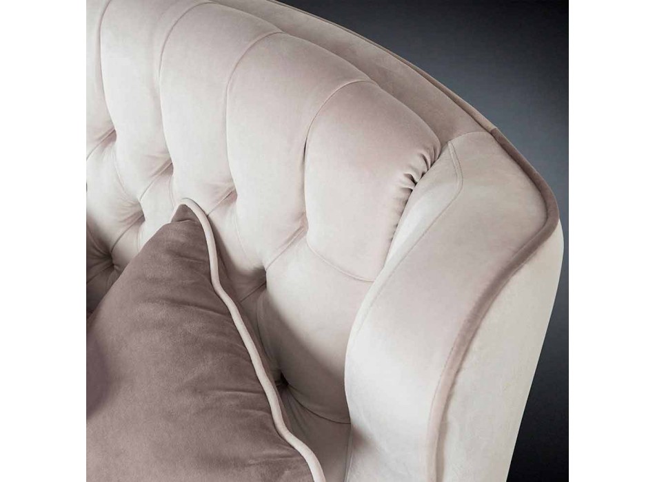 Sofa velvet worked quilted style New classic Schinke Viadurini