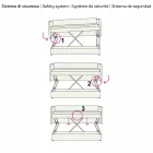 Modern Bunk Sofa Bed in Brown Fabric Made in Italy - Pont Viadurini