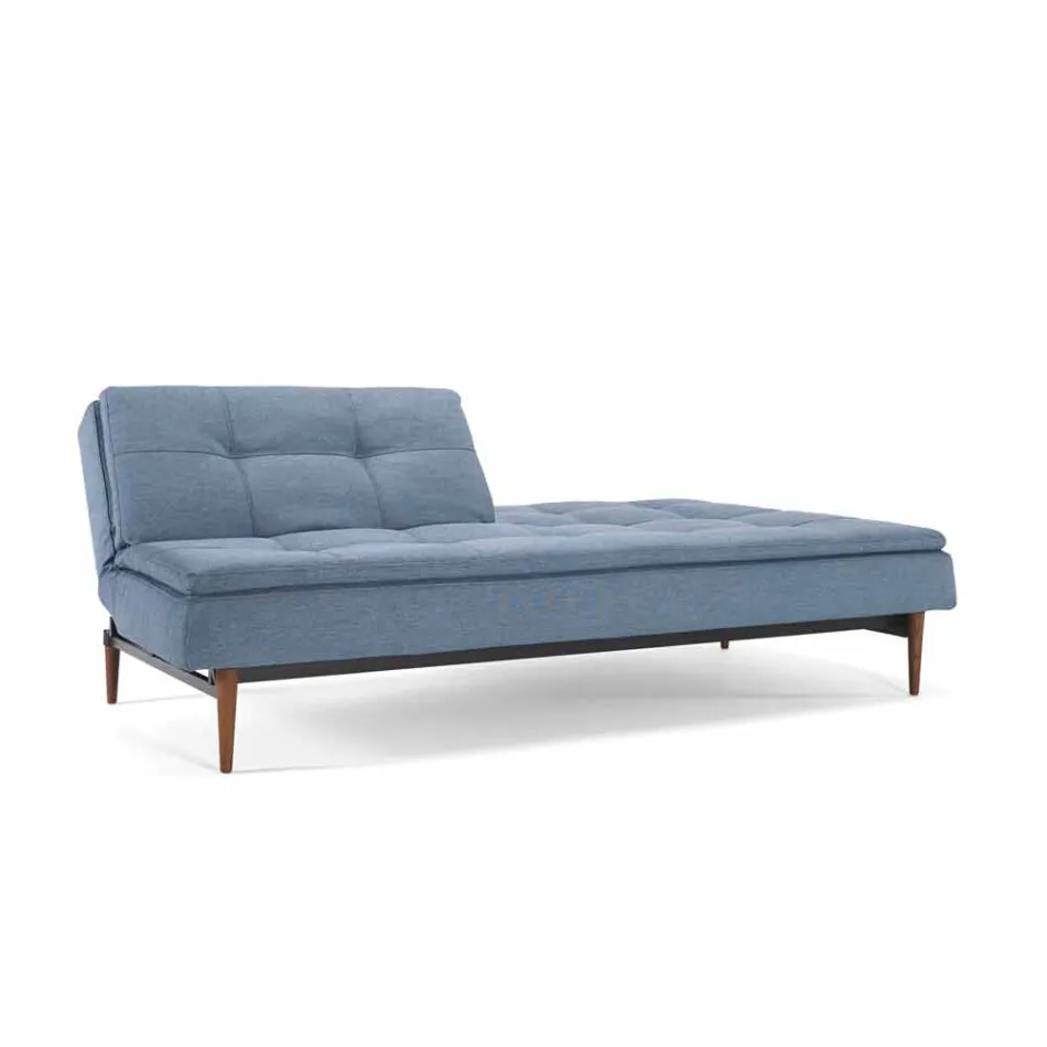 Adjustable blue sofa bed in 3 positions Dublexo Viadurini