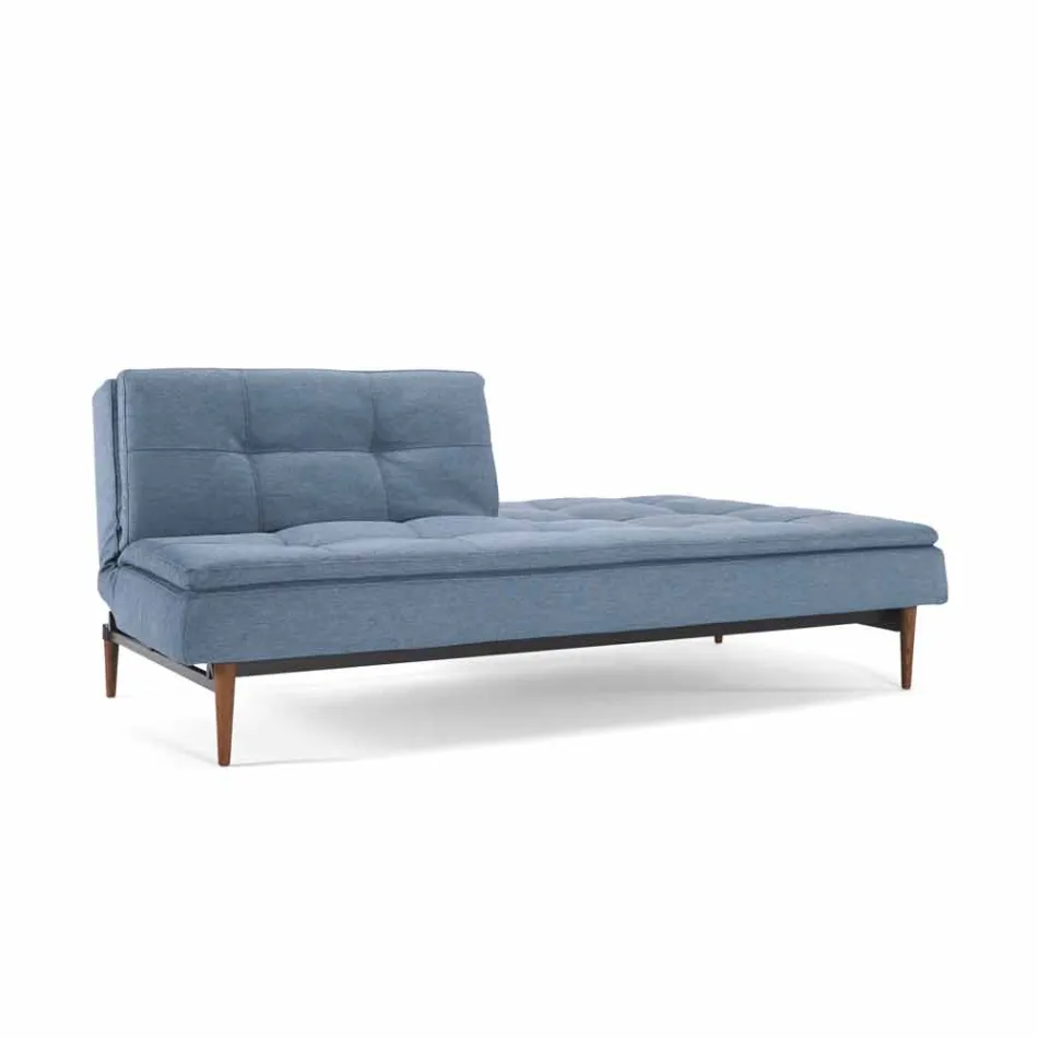 Adjustable blue sofa bed in 3 positions Dublexo Viadurini