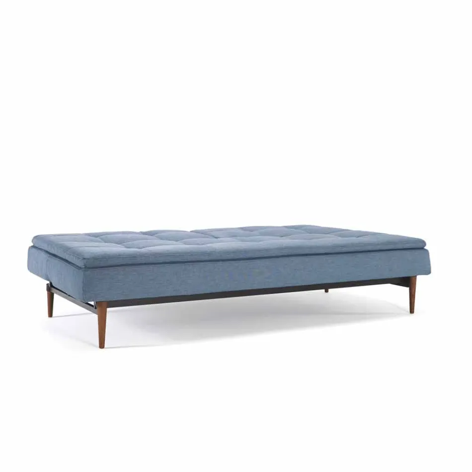 Adjustable blue sofa bed in 3 positions Dublexo Viadurini