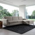 Sofa Bed with Peninsula in Metal and Polyurethane Made in Italy - Folle