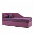 Design Sofa Bed in Removable Leatherette Made in Italy - Rallo