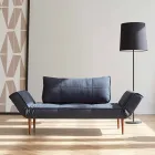 Modern design sofa bed Zeal by Innovation in padded fabric Viadurini