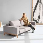 Modern gray sofa bed Idun made in Denmark - Innovation Viadurini