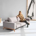 Modern Scandinavian design gray sofa bed Idun by Innovation