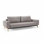 Modern gray sofa bed Idun made in Denmark - Innovation Viadurini