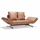 Ghia by Innovation modern upholstered sofa bed with chrome legs Viadurini