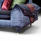 Linear fabric sofa with armrests Axel Viadurini