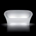 Outdoor Bright Sofa in Polyethylene with LED Light Made in Italy - Conda