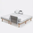 Modular Garden Sofa with 2 Rope Backrests - Bellatrix Viadurini