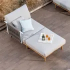 Modular Garden Sofa with 2 Rope Backrests - Bellatrix Viadurini