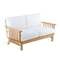 Outdoor Sofa 2 or 3 Seats in Teak Made in Italy with Cushions - Sleepy