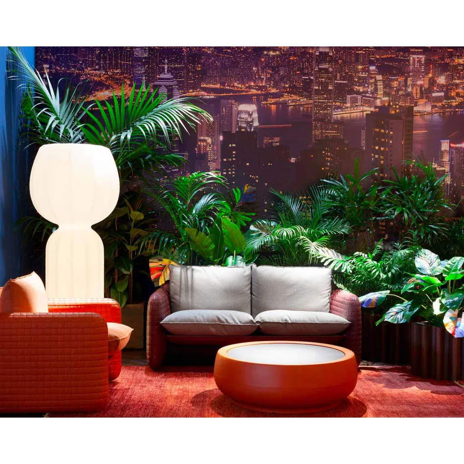 2 seater outdoor sofa in fabric or leather - Mara by Slide Viadurini