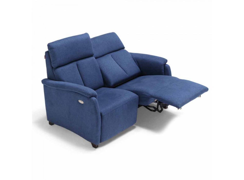 Electric relax sofa 2posts, 2 electric chairs Gelso, modern design Viadurini