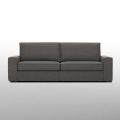 3 Seater Living Room Sofa in Anthracite Fabric Made in Italy - Normandy