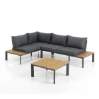 Sofa Convertible into Chaise Longue with Adjustable Backrest and Coffee Table - Finir Viadurini