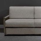 Sofa Convertible into 2 or 3 Seater Bed Fabric Made in Italy - Geneviev Viadurini
