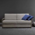 Sofa Convertible into 2 or 3 Seater Bed Fabric Made in Italy - Geneviev