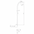 Outdoor Shower with Stainless Steel Screw Tap Made in Italy - Yuki Viadurini