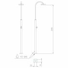 Steel Garden Shower with Timed Faucet Made in Italy - Norton Viadurini