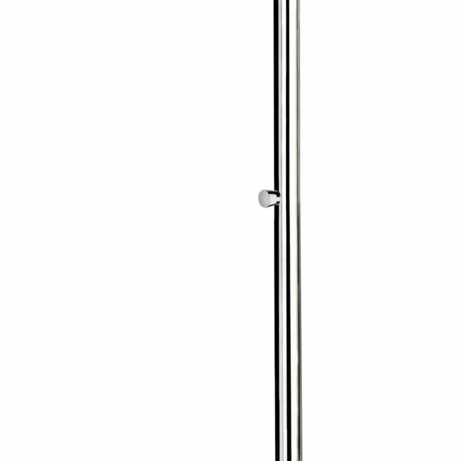 Stainless Steel Outdoor Shower with Timed Faucet Made in Italy - Modeo Viadurini