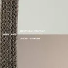 Steel Garden Swing with Ropes and Cushions Included Made in Italy - Bronn Viadurini