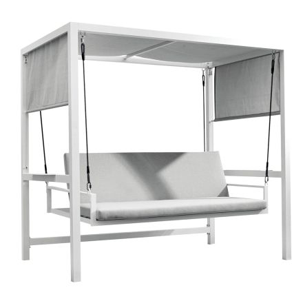 Suspended Garden Swing Made of Painted Aluminum - Broccard Viadurini