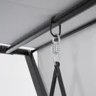 Swing Convertible into a Bed for the Garden in Steel and Fabric - Recall  Viadurini