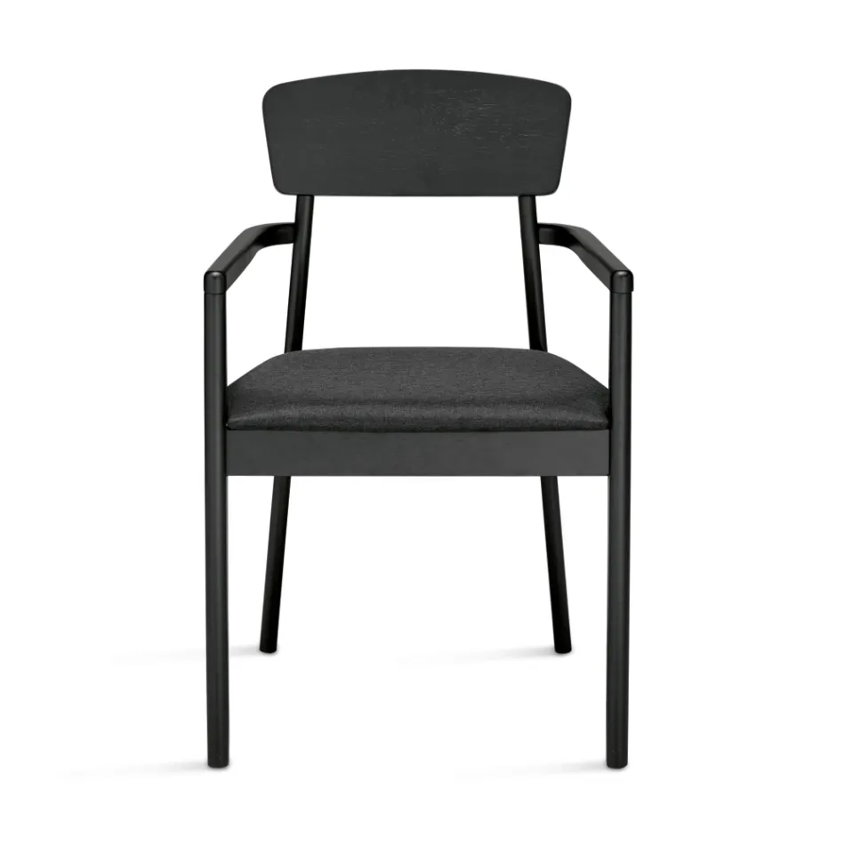 Two Chairs with Eco-Friendly Wood Frame and Padded MDF Seat - Loto Viadurini
