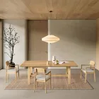 Two Chairs with Eco-Friendly Wood Frame and Padded MDF Seat - Loto Viadurini