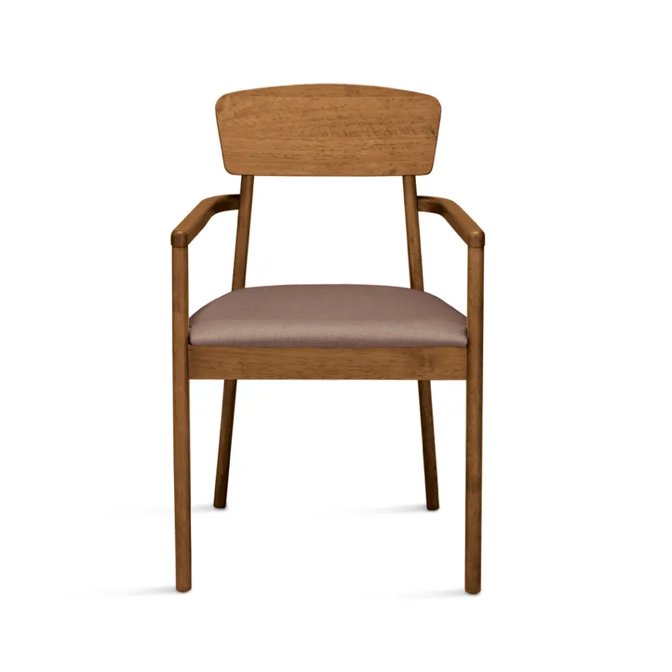 Two Chairs with Eco-Friendly Wood Frame and Padded MDF Seat - Loto Viadurini