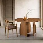 Two Chairs with Eco-Friendly Wood Frame and Padded MDF Seat - Loto Viadurini