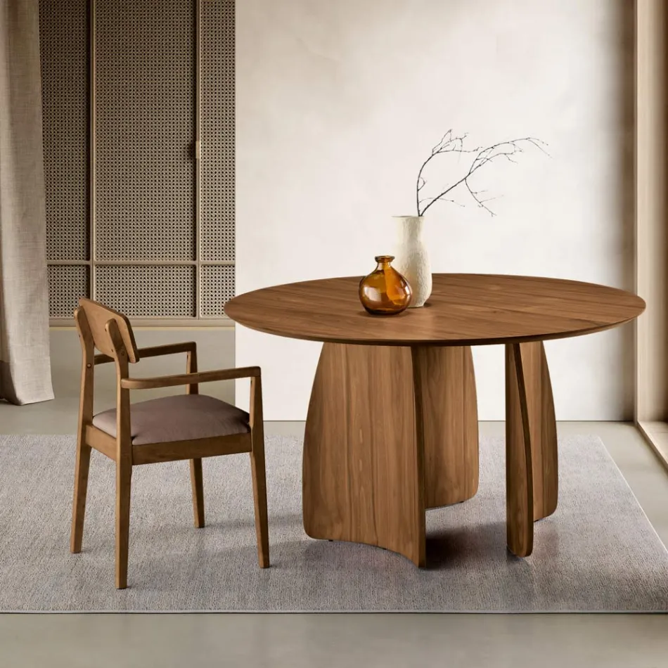 Two Chairs with Eco-Friendly Wood Frame and Padded MDF Seat - Loto Viadurini