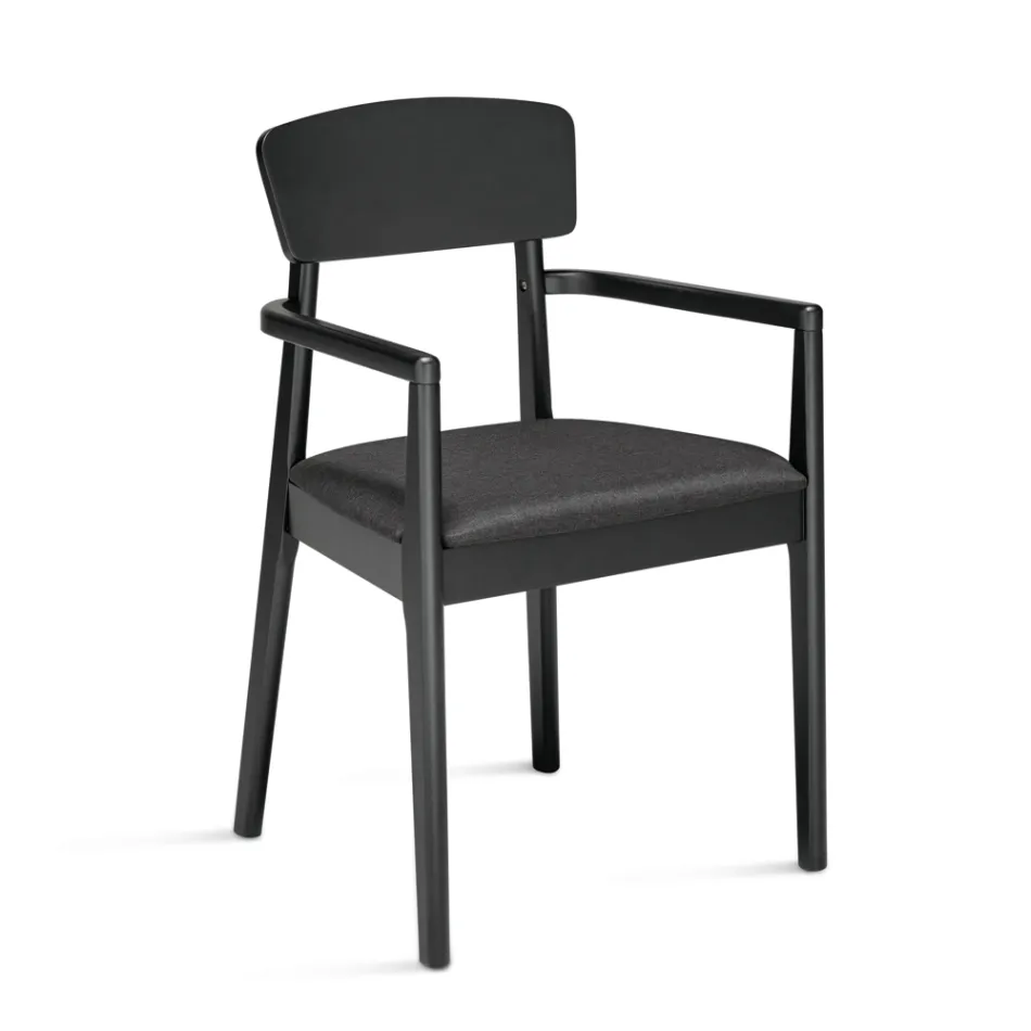 Two Chairs with Eco-Friendly Wood Frame and Padded MDF Seat - Loto Viadurini