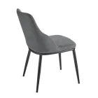 Two Upholstered Chairs with a Metal Frame and a Balanced Design - Silk Viadurini