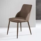 Two Upholstered Chairs with a Metal Frame and a Balanced Design - Silk Viadurini