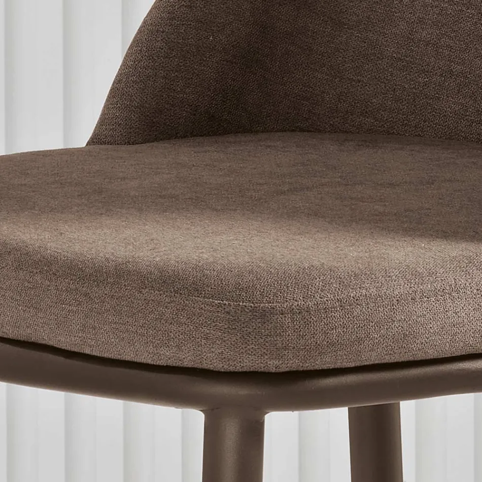 Two Upholstered Chairs with a Metal Frame and a Balanced Design - Silk Viadurini