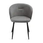 Two Chairs in Painted Metal and Upholstered Fabric in Various Colors - Atria Viadurini