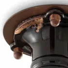 Design ceiling spotlight retro ceramic and metal Cloe Ferroluce Viadurini